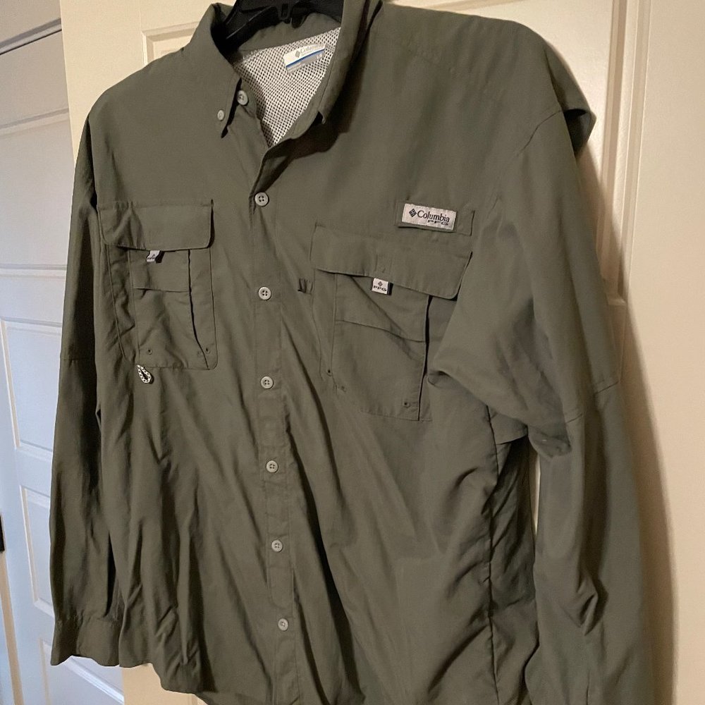 Mens Columbia PFG Button Up